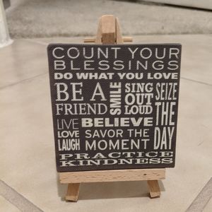 Mini canvas with quotes